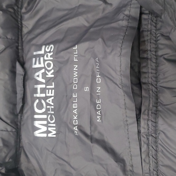 Black Micheal Kors Down Filled Jacket Size Small - Picture 5 of 6